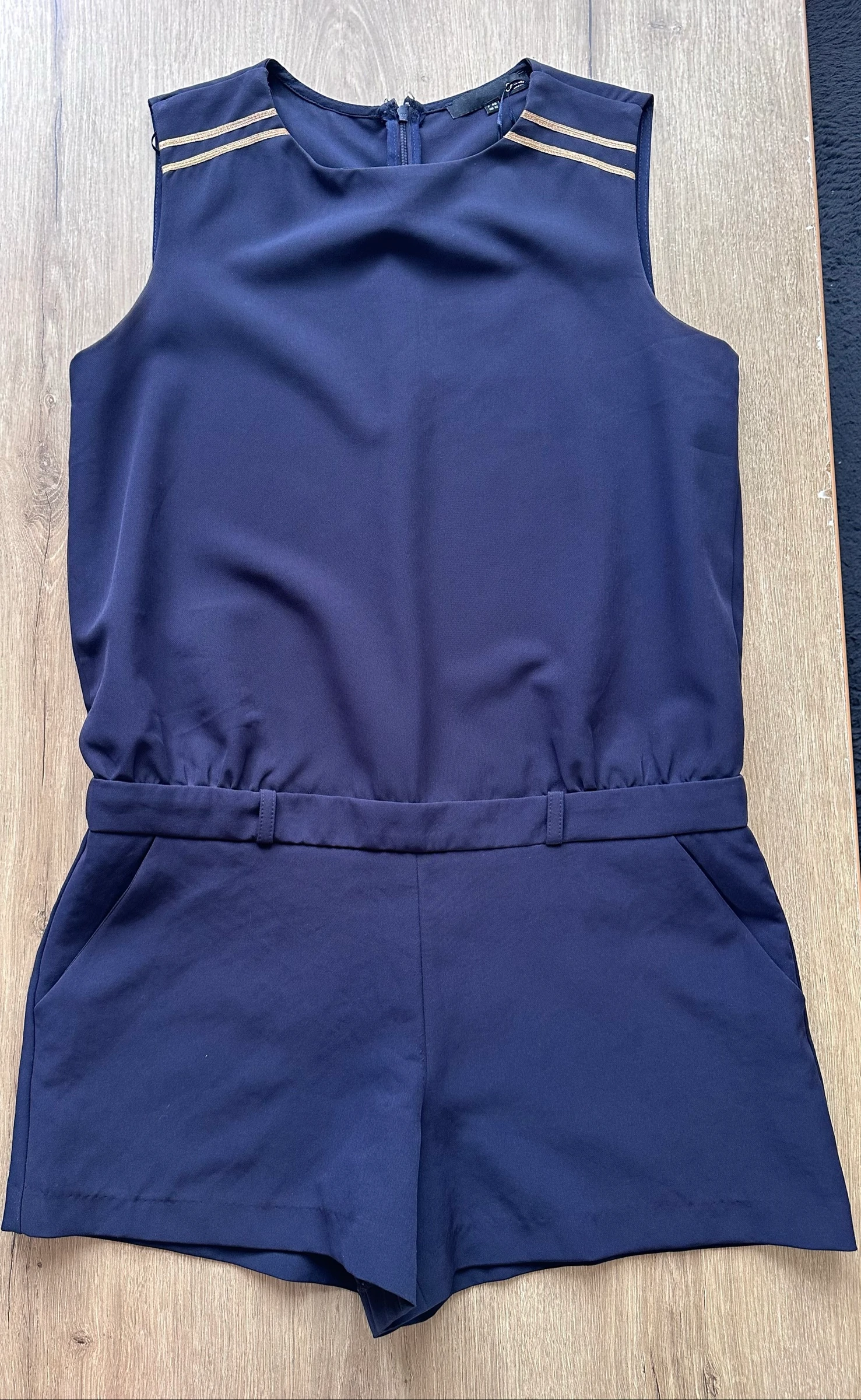 Élégante Combinaison-Short Azul Marinho Etam – Tamanho 40 – Estado Impecável – photo 9